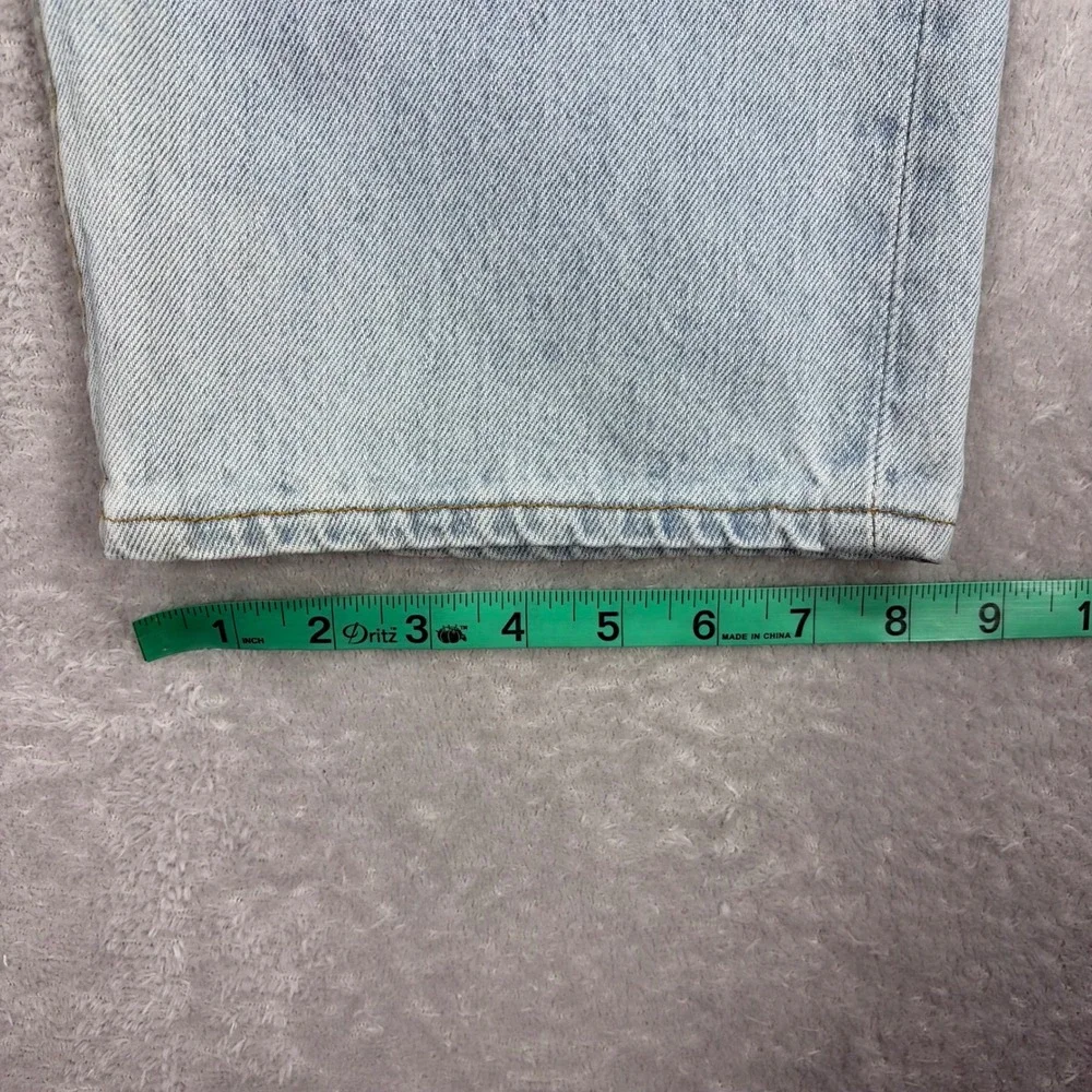 Vintage Levi's 501 Jeans Mens 40x32 Light Blue USA Made 90s Straight Leg Denim